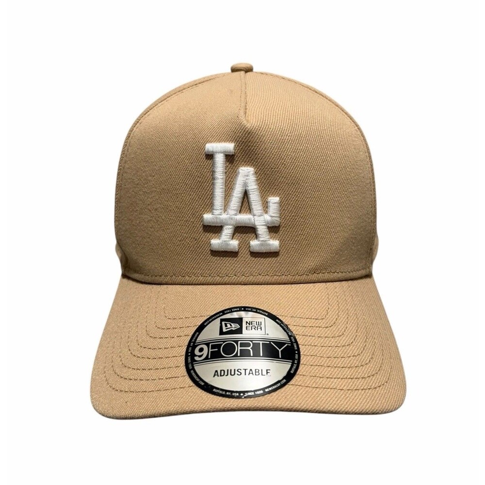 New Era Los Angeles Dodgers 9FORTY A-Frame Adj. Khaki Snapback Cap